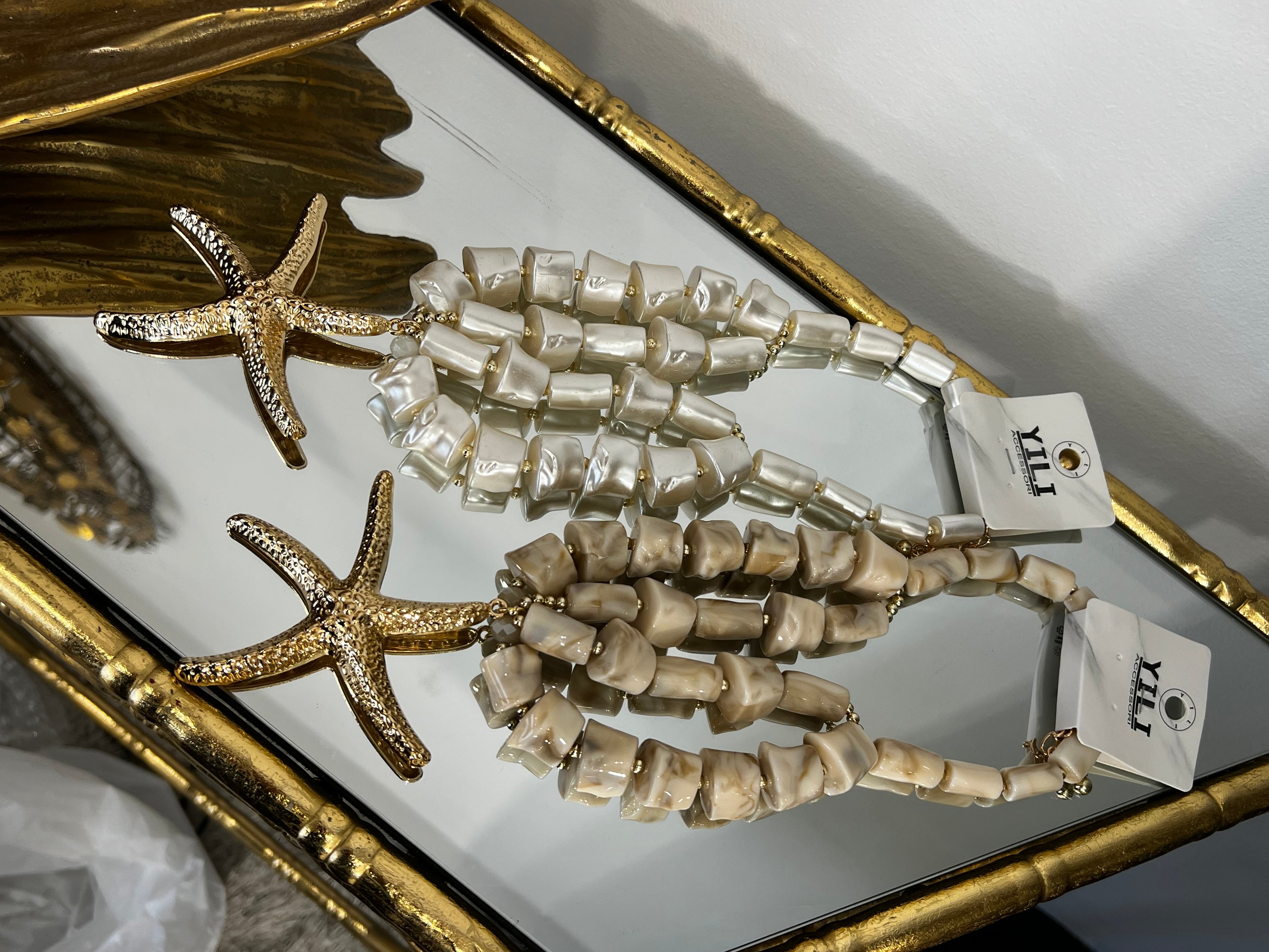 Chunky star fish necklace