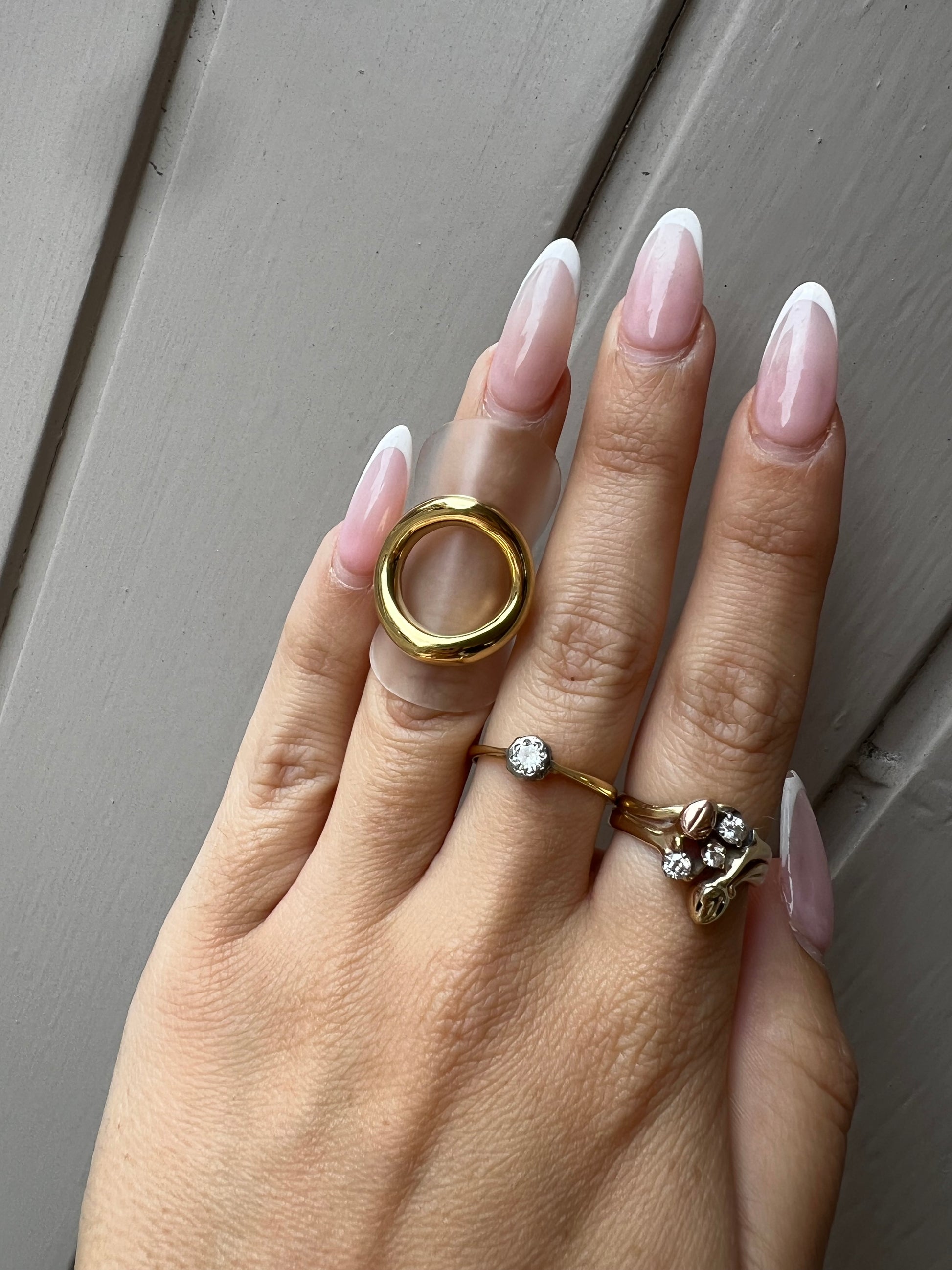 Gold Amelia Ring (Adjustable)