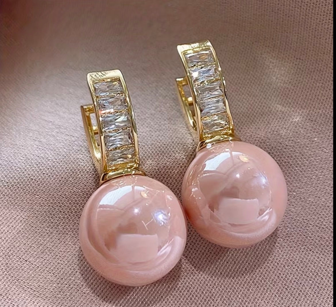 Elegant dainty pink pearl