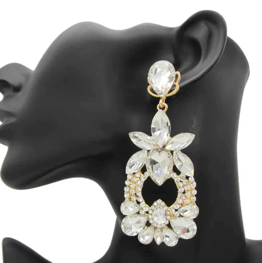 Big statement diamond earrings