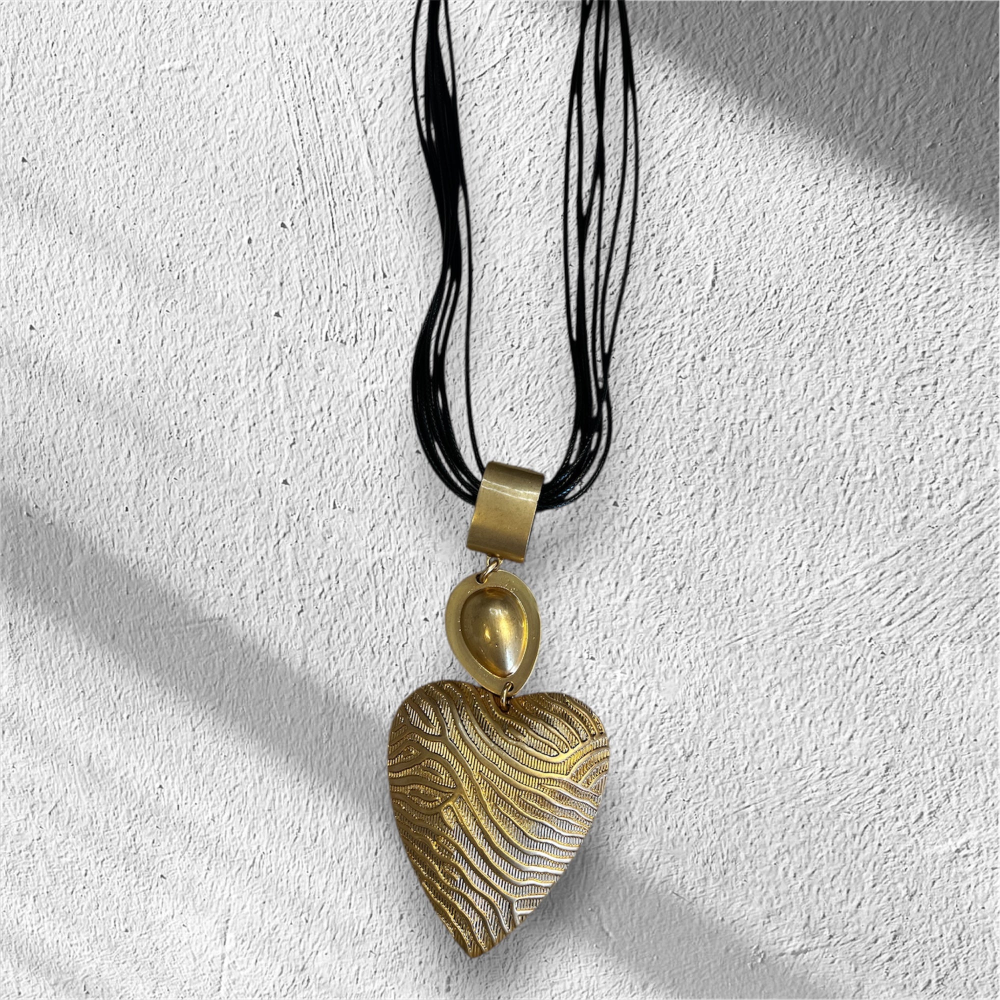 Hearts of gold long necklace